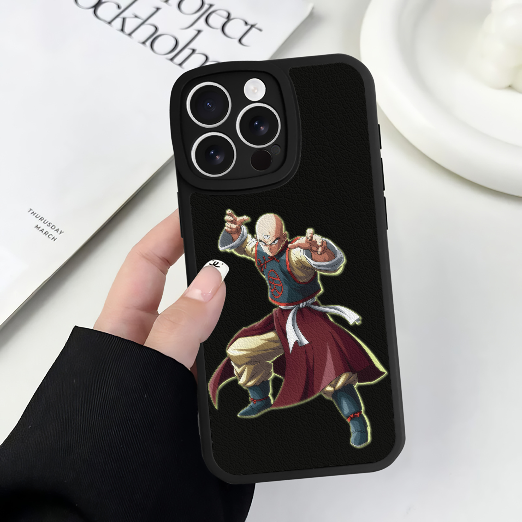 （画像用） ドラゴンボール DRAGON BALL 【iPhone 16シリーズ対応】シリコンスマホケース（レザー調） 材質：シリコン